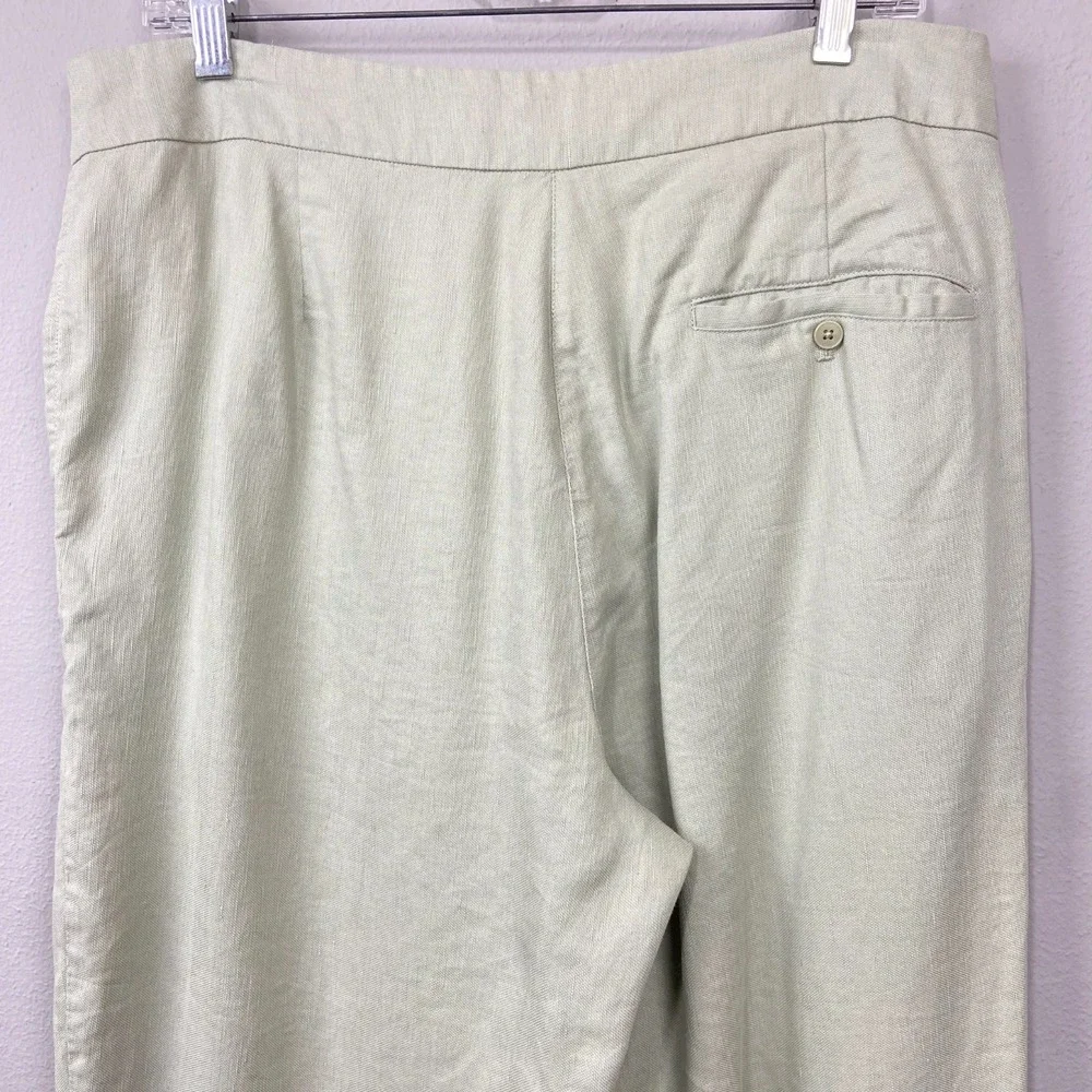 Wilfred Aritzia Wilfred Allant Linen Blend‎ Trousers High Waist Cropped Size 12